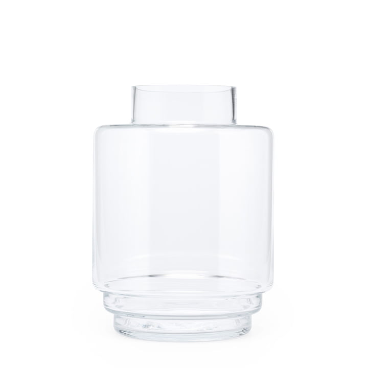Monday Vase H 23 cm, transparent von Puik
