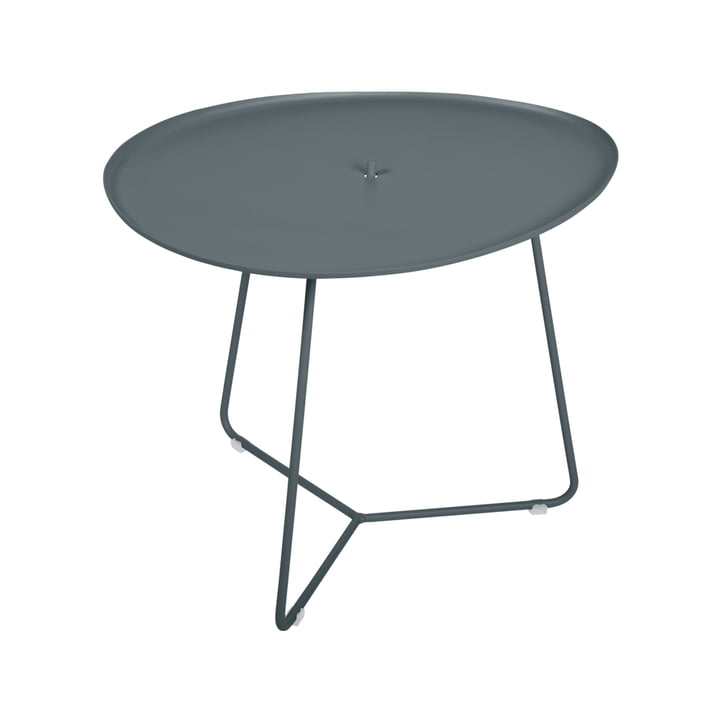 Der Cocotte niedriger Tisch von Fermob , H 43,5 cm, gewittergrau