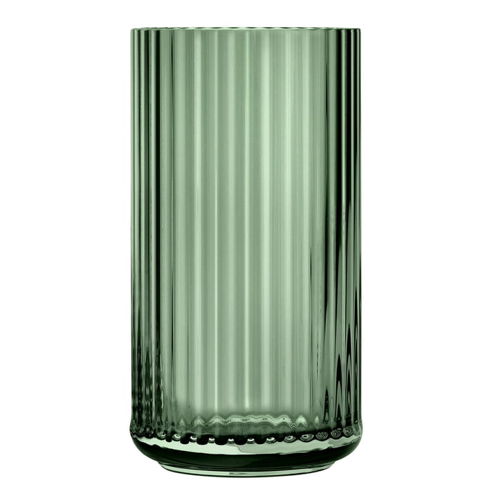 Die Glasvase von Lyngby Porcelæn, H 38 cm, grün