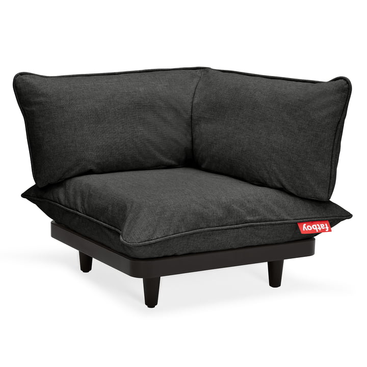 Das Paletti Outdoor-Sofa von Fatboy, Eckmodul, thunder grey