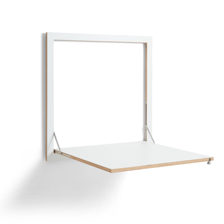 Fläpps Kittchen Tisch 80 x 80 cm von Ambivalenz in weiß