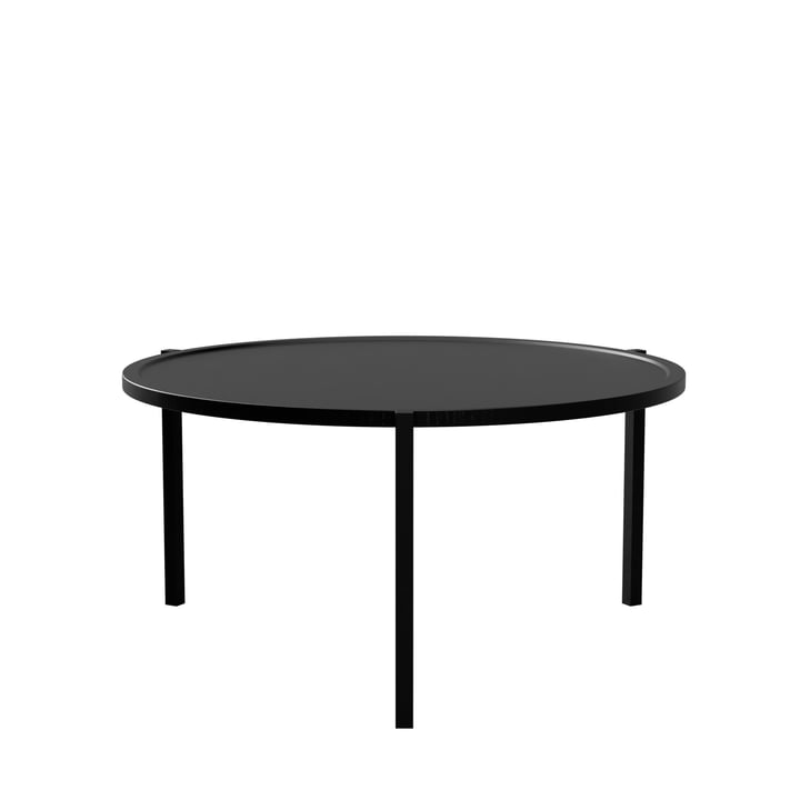 Der Couchtisch von Nichba Design, Ø 90 cm, schwarz