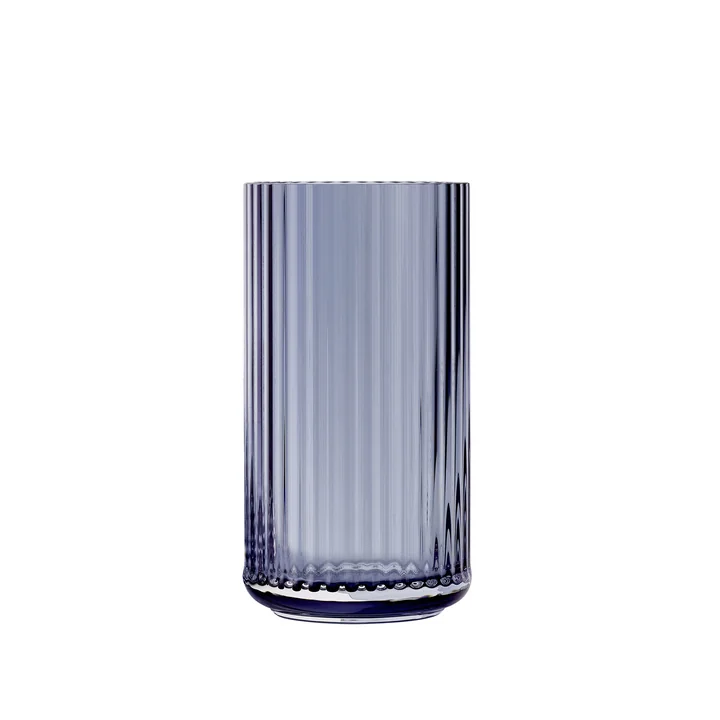Glasvase H 15,5 cm von Lyngby Porcelæn in midnight blue
