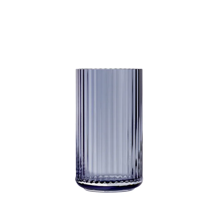 Glasvase H 12,5 cm von Lyngby Porcelæn in midnight blue