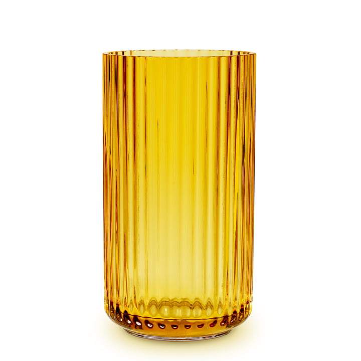 Glasvase H 31 cm von Lyngby Porcelæn in amber