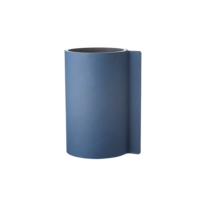 Block Vase S Ø 7,5 x 15 cm von LindDNA in Nupo midnight blue / Glas
