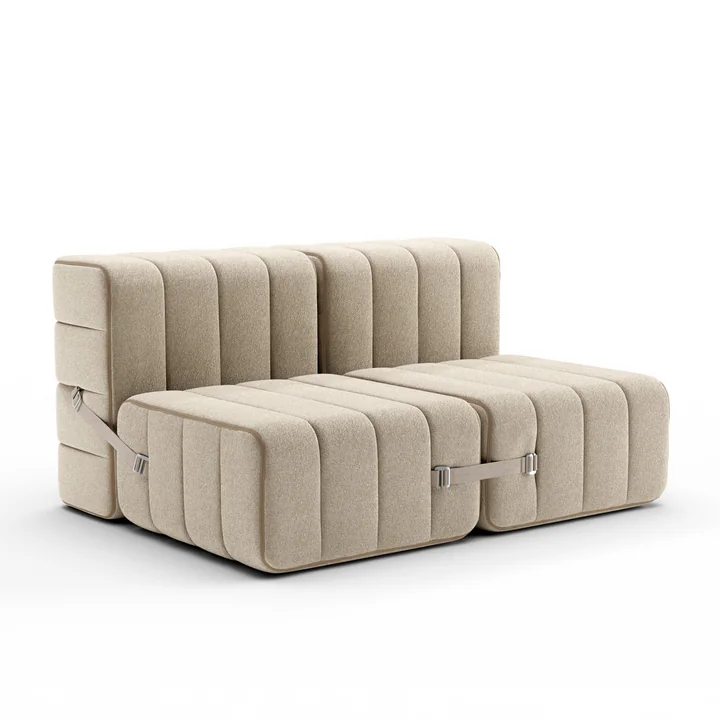 Curt Sofa Set 4 von Ambivalenz in der Farbe grau / beige (Jet - 9110)