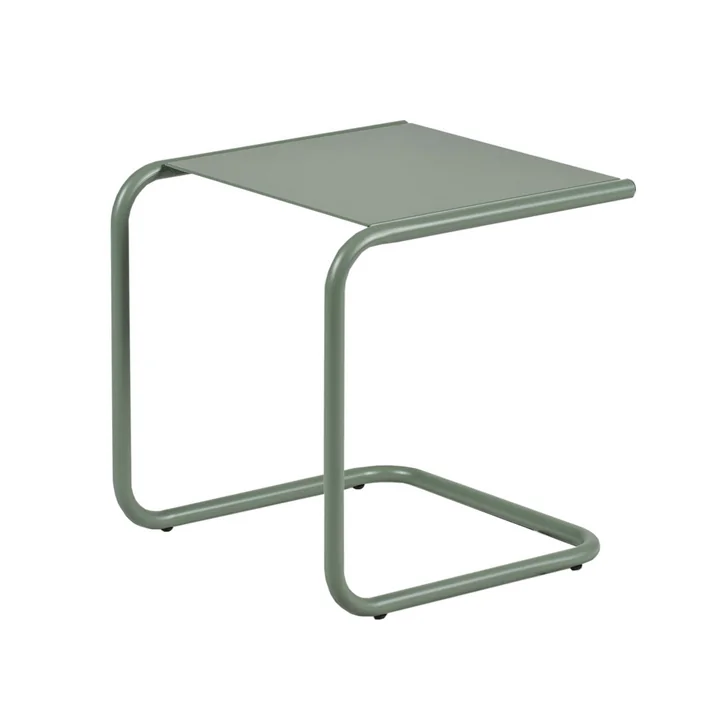 Der Club Beistelltisch von Fiam, Aluminium / salbei