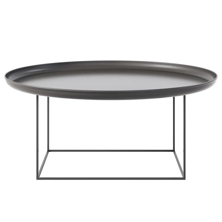 Der Duke Couchtisch von Norr11, H 39 x Ø 90 cm, earth black