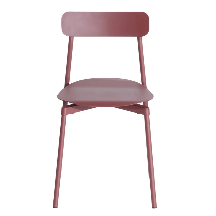 Fromme Stuhl Outdoor von Petite Friture in braun rot