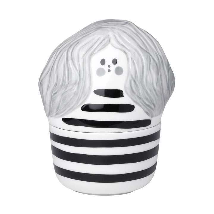 Das Annikki Collectible von Marimekko, weiß / schwarz / grau (Herbst 2021)