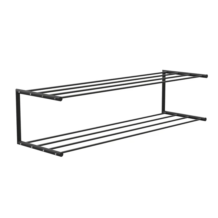 Das Nova Schuhregal 2 von Frost, 100 cm, schwarz