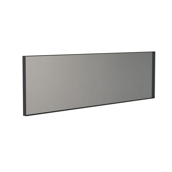 Der Unu Wandspiegel 4137 mit Rahmen von Frost, 40 x 140 cm, schwarz