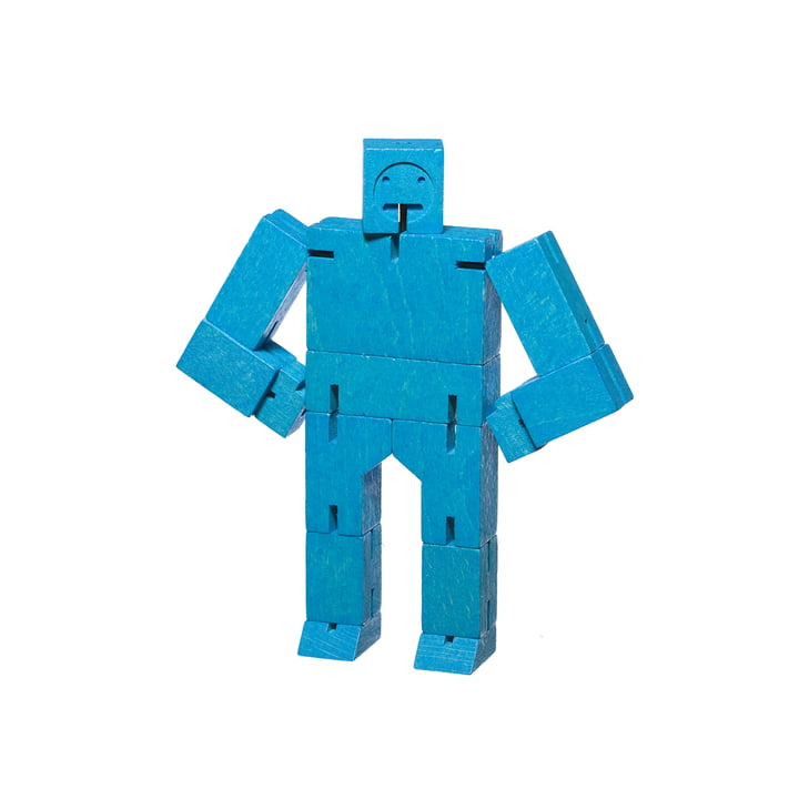 Cubebot klein von Areaware in blau