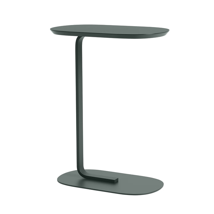 Relate Side Table H 73,5 cm von Muuto in dunkelgrün