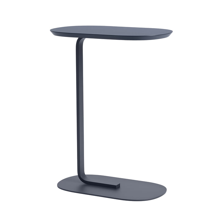 Relate Side Table H 73,5 cm von Muuto in blau-grau