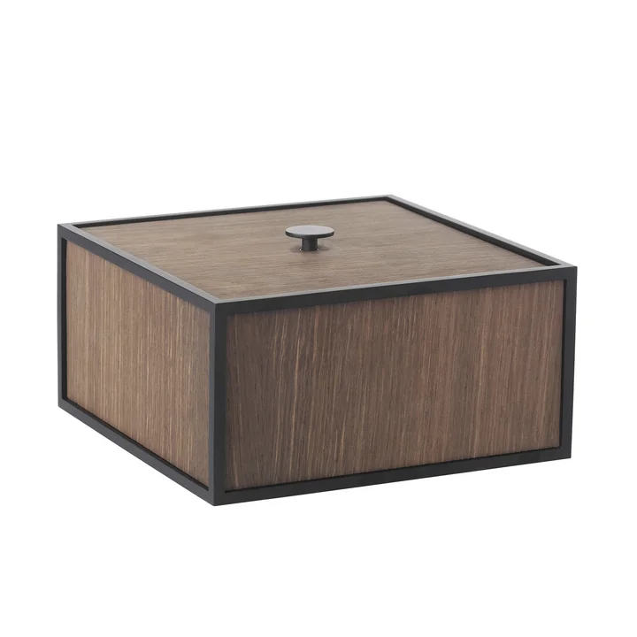 Frame Box 20 von Audo in geräucherte Eiche