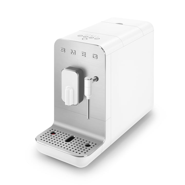 Kaffeevollautomat BCC02 Medium 50's Retro Style von Smeg in weiß matt
