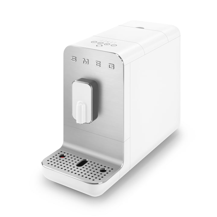 Kaffeevollautomat BCC01 Basic 50's Retro Style von Smeg in weiß matt