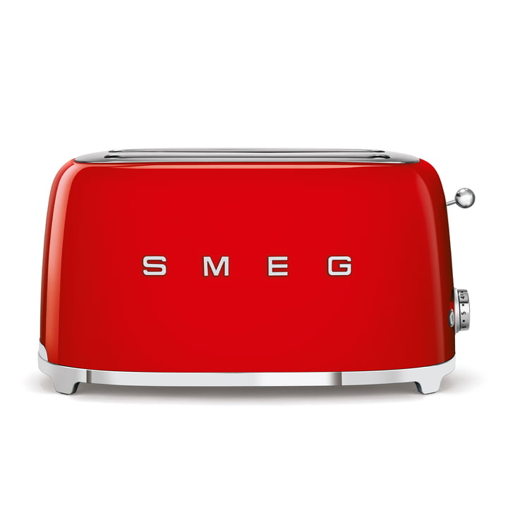 2-Schlitz Toaster TSF02, lang von Smeg in rot