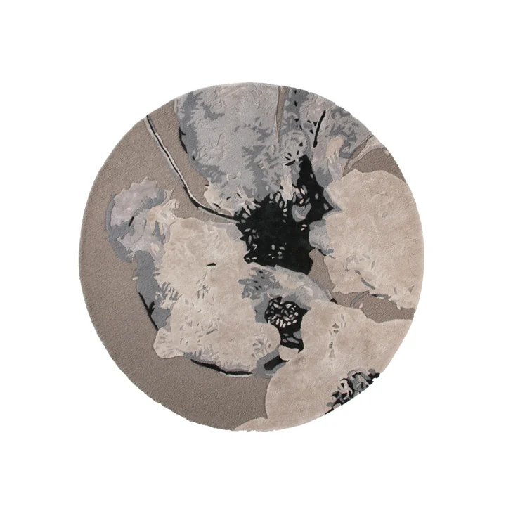 Der Floreo Teppich von AYTM, Ø 130 cm, multi