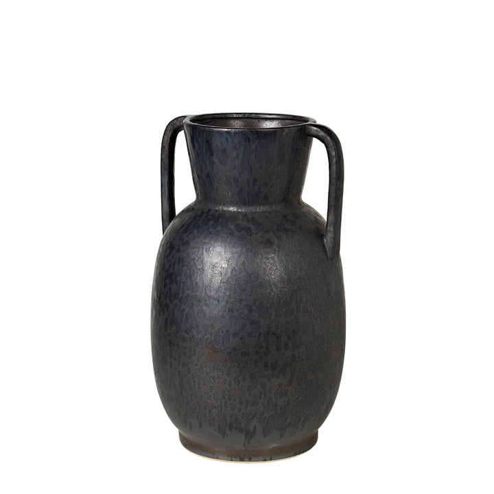 Simi Vase, H 29 cm von Broste Copenhagen in antique grey