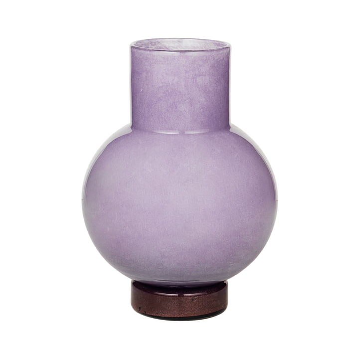 Die Mari Vase von Broste Copenhagen, H 27 cm, orchid hush / puce aubergine