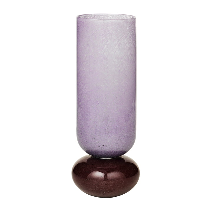 Die Dorit Vase von Broste Copenhagen, H 31 cm, orchid hush / puce aubergine