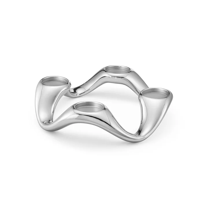 Cobra Kerzenhalter Ø 33 cm von Georg Jensen aus Edelstahl