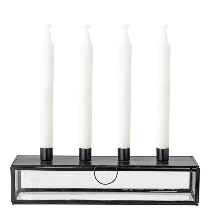 Pelo Adventskerzenhalter von Bloomingville in schwarz