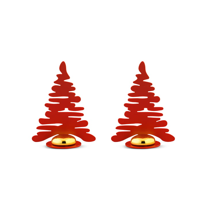 Bark for Christmas Tischkartenhalter (2er-Set) von Alessi in rot