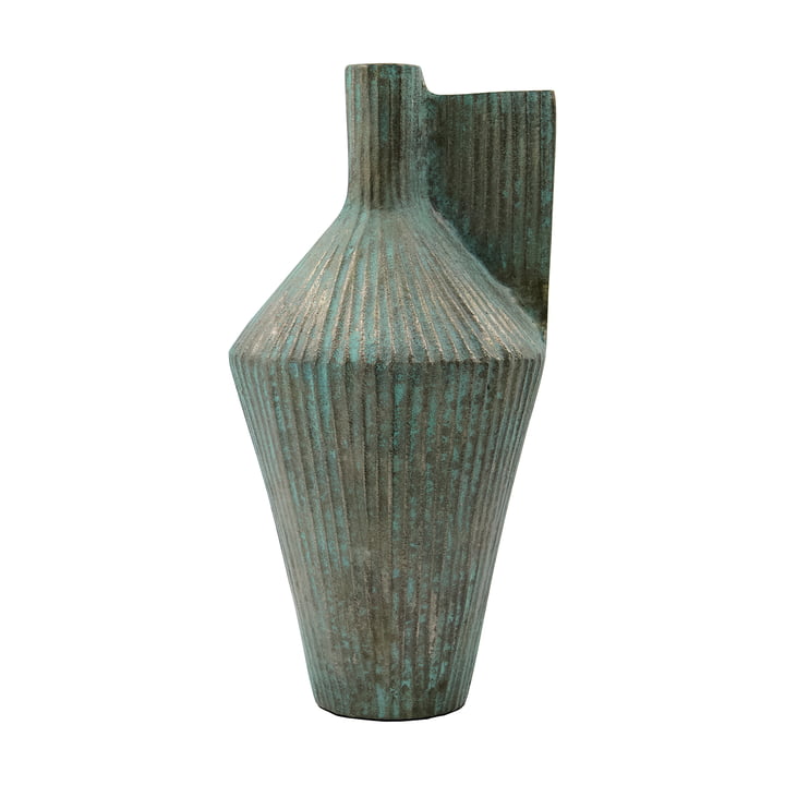 Cleo Vase, H 30 cm von House Doctor, antikes Gold-Finish