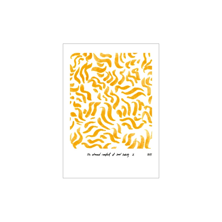 Comfort Poster 30 x 40 cm von Paper Collective, gelb