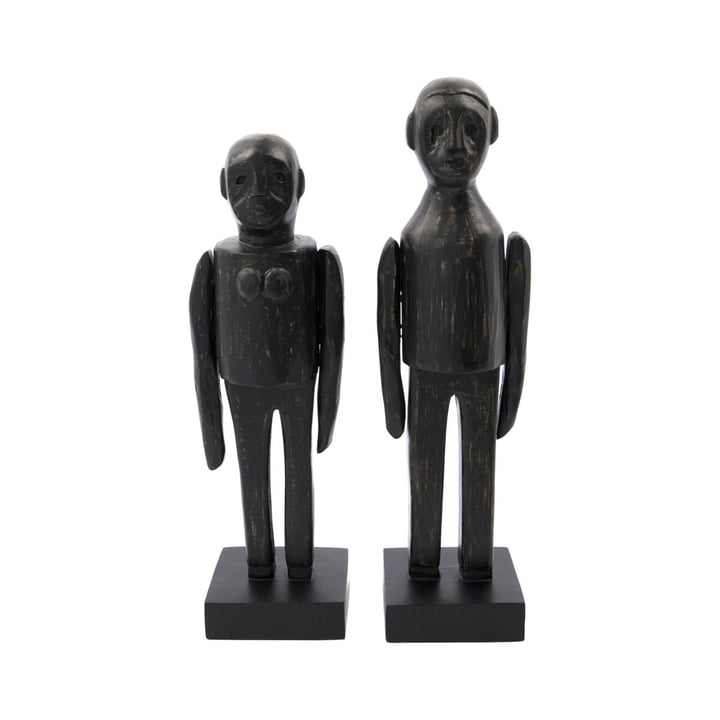 Spouses Skulpturen Paar von House Doctor in schwarz