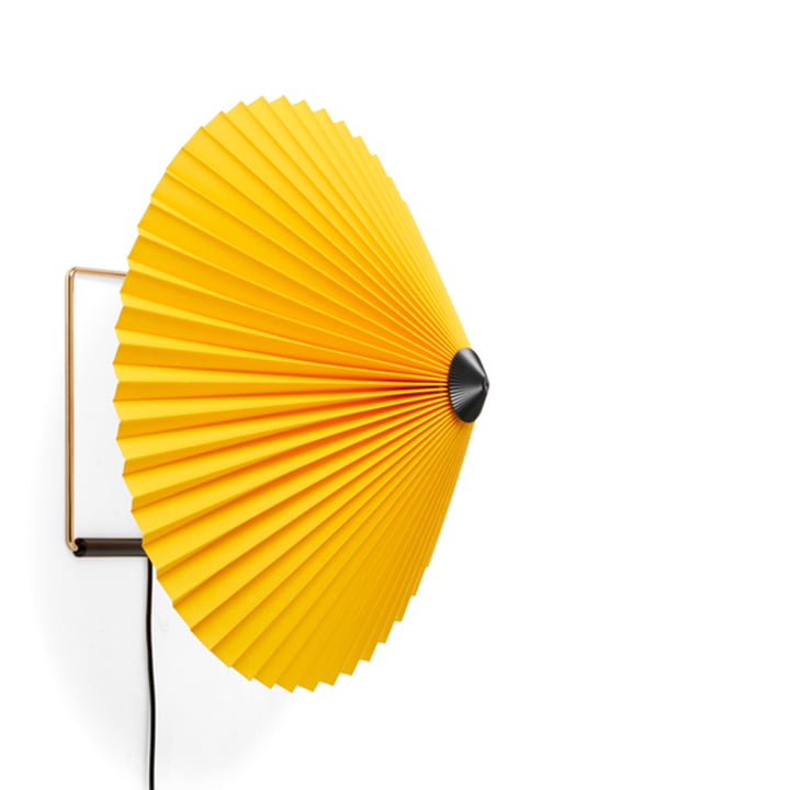 Matin Wandleuchte LED von Hay Ø 38 cm in der Farbe gelb