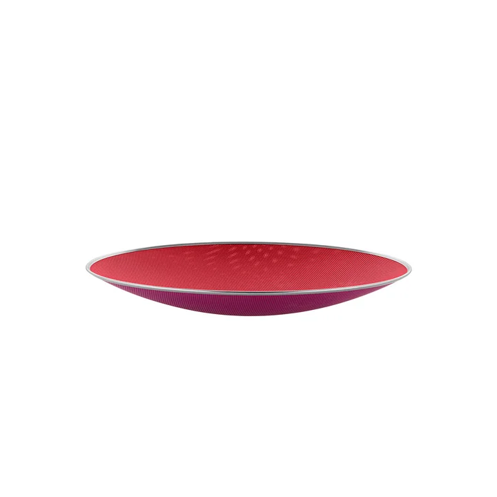 Cohncave Schale von Alessi mit dem Durchmesser Ø 33 cm in der Farbe rot