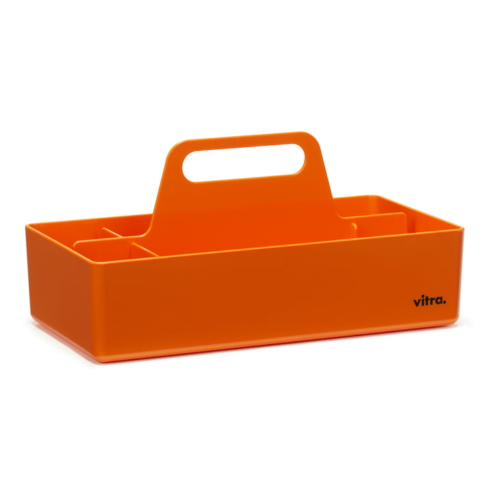 Storage Toolbox recycled, mandarine von Vitra