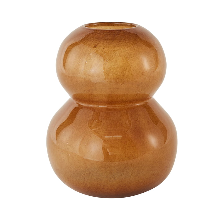 Lasi Vase Large, H 30 cm von OYOY in amber