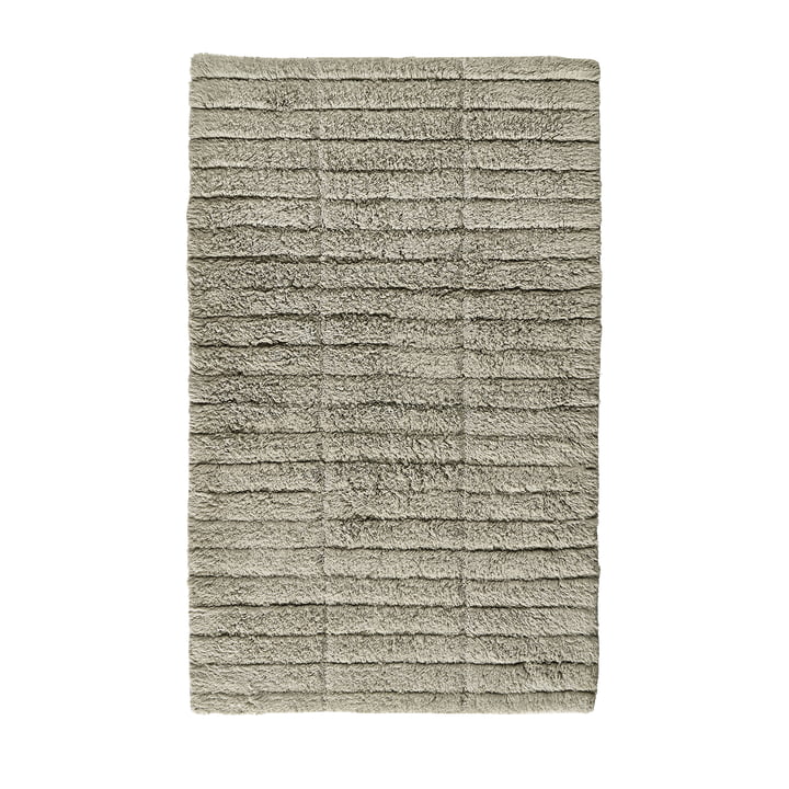 Die Soft Tiles Badezimmermatte von Zone Denmark, 50 x 80 cm, eucalyptus green