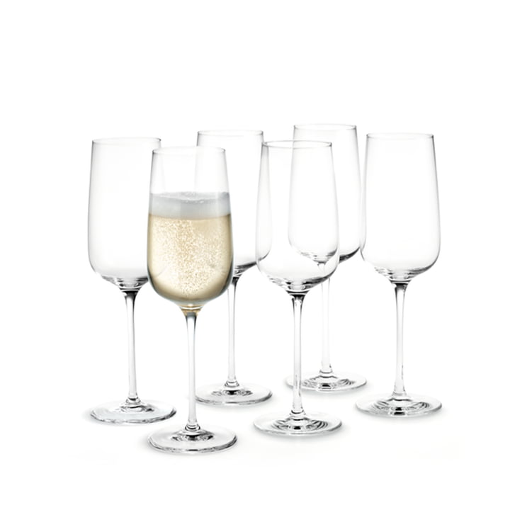 Bouquet Champagnerglas 29 cl von Holmegaard in klar (6er-Set)