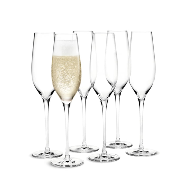 Cabernet Champagnergläser im 6er-Set von Holmegaard