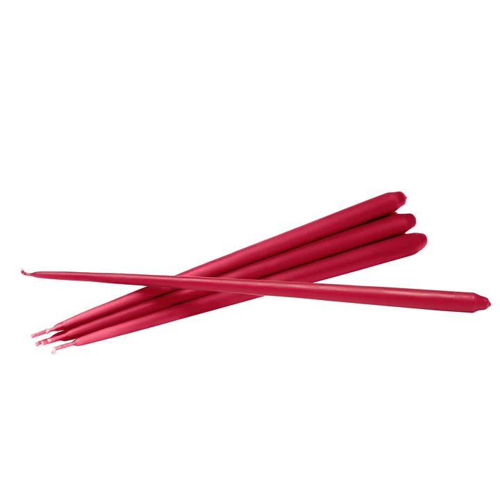 Kerzen by Ester & Erik (6er-Set) von Stoff Nagel in rot