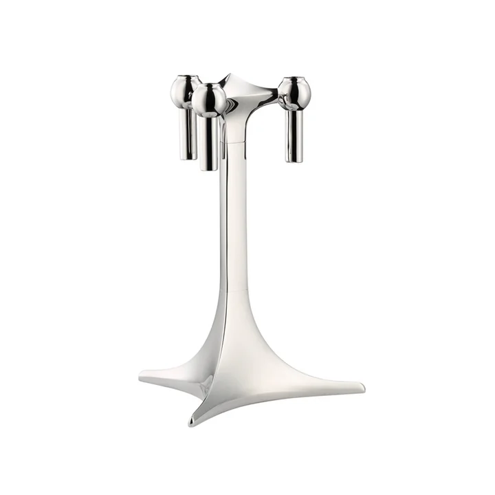 Kerzenständer H 23 cm von Stoff Nagel in chrom