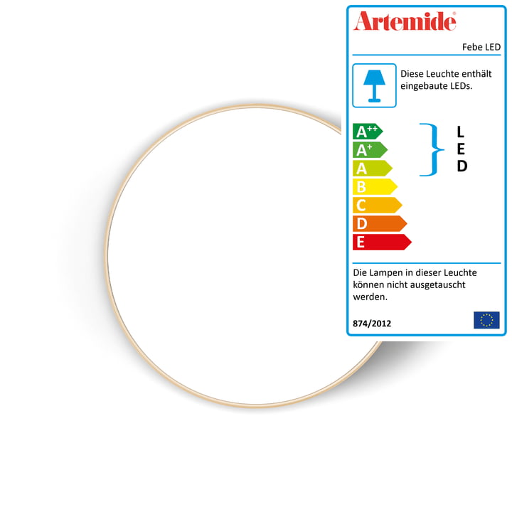 Artemide - Febe LED Wand- und Deckenleuchte, Ø 61 cm, weiß