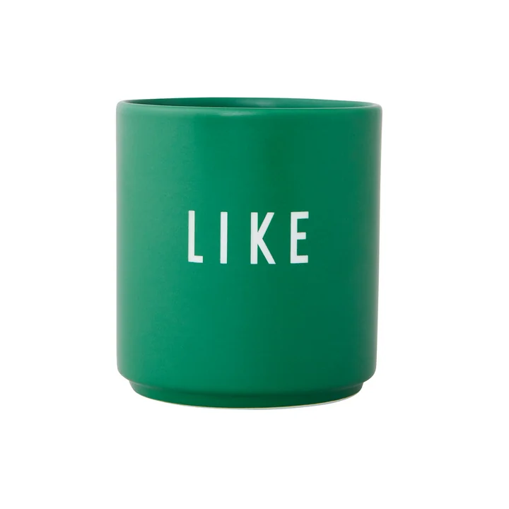 AJ Favourite Porzellan Becher von Design Letters in Like / grass green