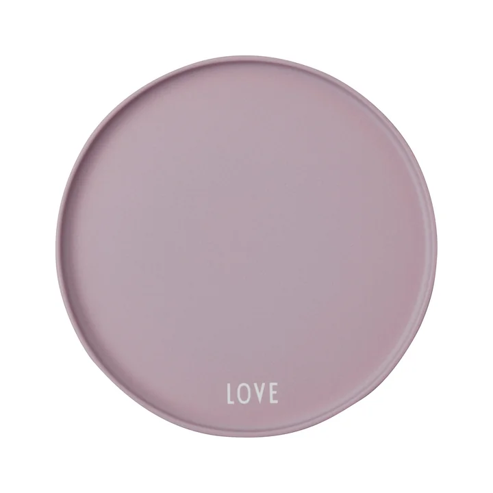 AJ Favourite Porzellan Teller von Design Letters in Love / lavendel