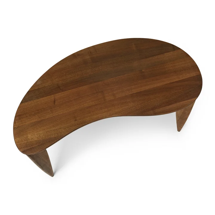 Feve Schreibtisch von Ferm Living in der Ausführung Walnuss