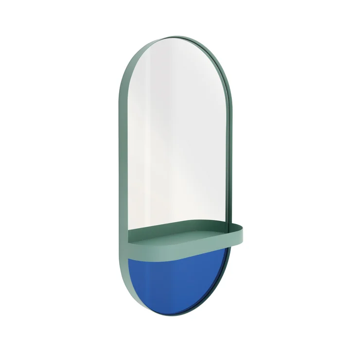 Wandspiegel mit Ablage von Remember in mint