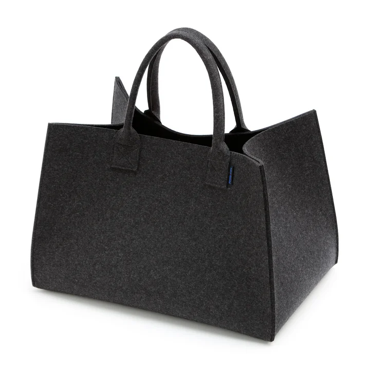 Big Filzkorb mit 2 Tragegriffen von Hey Sign in graphit