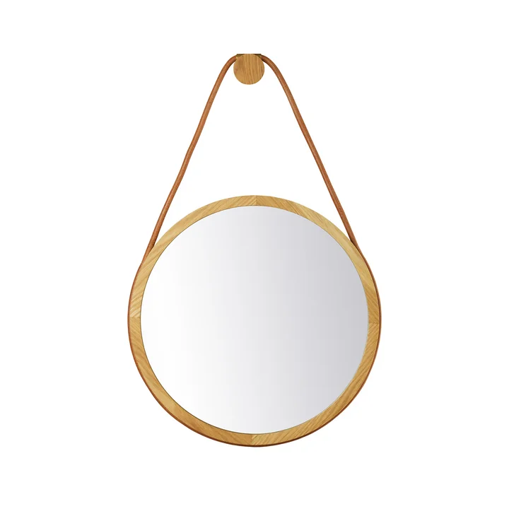 I3 Mossø Spiegel Ø 40 cm von FDB Møbler in Eiche 